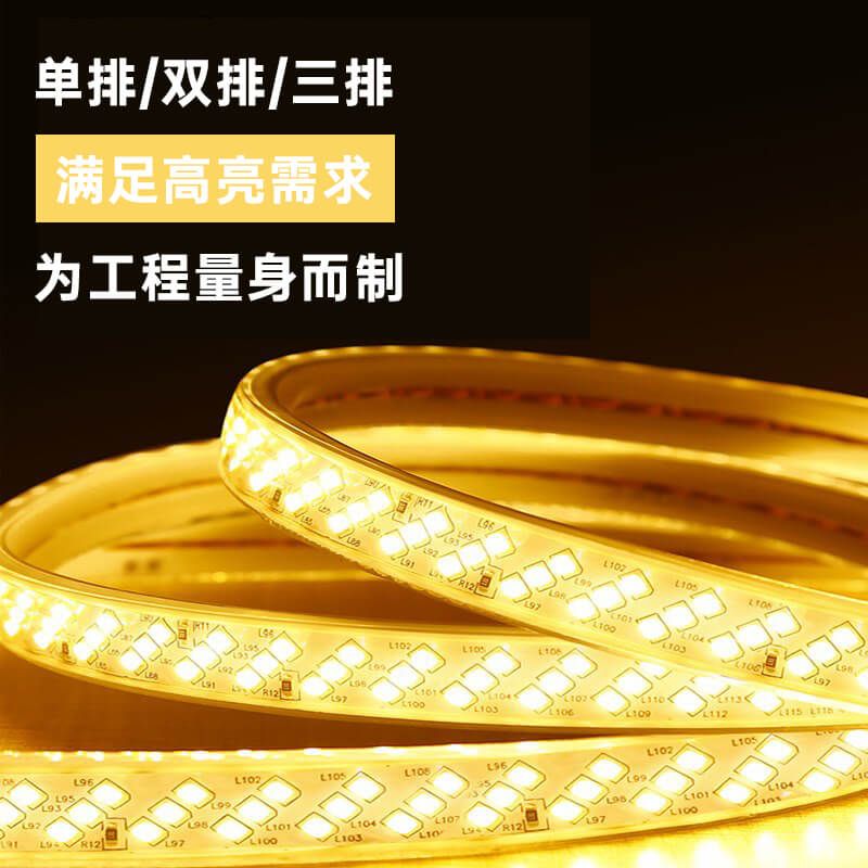 免驅動220V高壓LED燈帶100米無壓降工程室外專用高壓燈帶 - 5