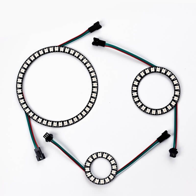 天使圓環RGB幻彩燈帶|柔性光圈裝飾燈|DC5V - 6