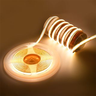 COB雙色溫燈帶2700k-6500K調(diào)光608燈每米吊頂裝飾DC24V