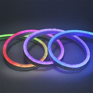 幻彩霓虹燈帶08x17mm跑馬流水漸變?nèi)嵝怨枘z戶外防水燈帶 - 5