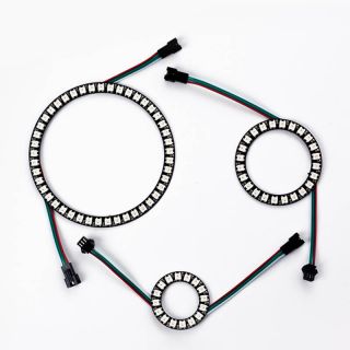天使圓環RGB幻彩燈帶|柔性光圈裝飾燈|DC5V - 6